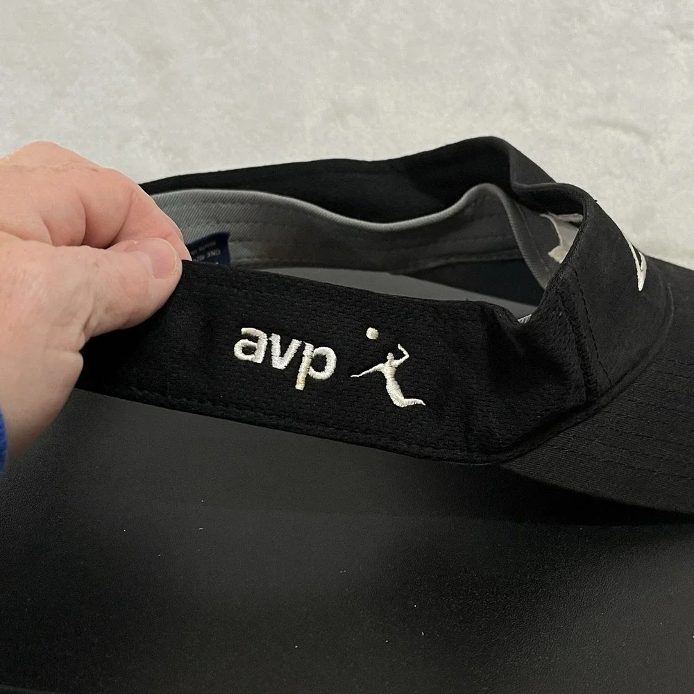 Chevrolet Visor avp Volleyball Hit Dry Adjustable Black Sports Hat Golf Tennis
